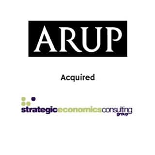 Arup Acquired Strategic Economics Consulting